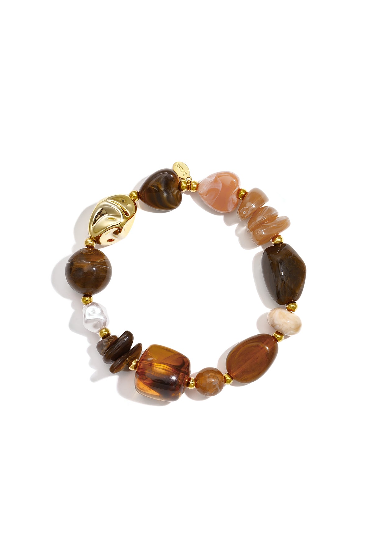 Acryl kralenarmbanden met onregelmatige vorm, casual, dagelijks gebruik, eenvoudige serie, dames sieraden