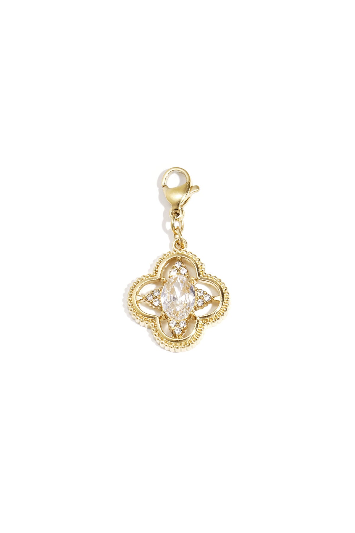 Sieraden bedel klaver met stenen DIY