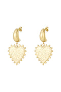Elegant Heart Drop Earrings for Daily Wear