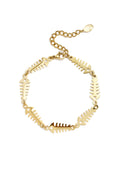 Elegant Gold Color Fish Chain Bracelet for Everyday Wear