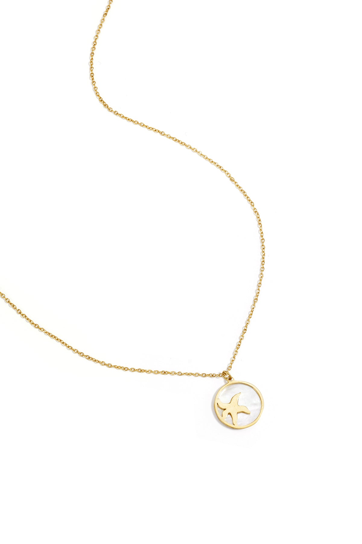 Ketting met zeester in cirkel
