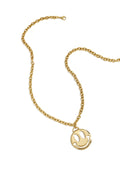 Stylish 14K Gold Plated Smiling Face Necklace