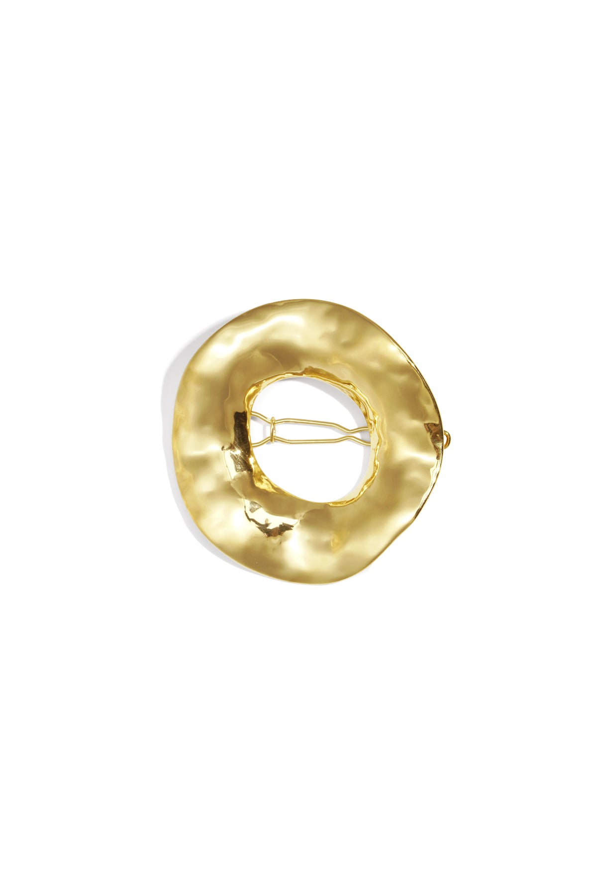 Broche haarspeld cirkel organische structuur