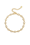 Armband met ronde zirkonia steentjes