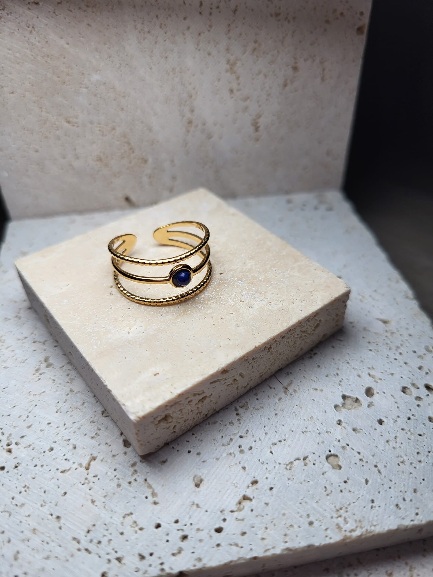 Aarya-Ring-StainlessSteel-DarkBlue