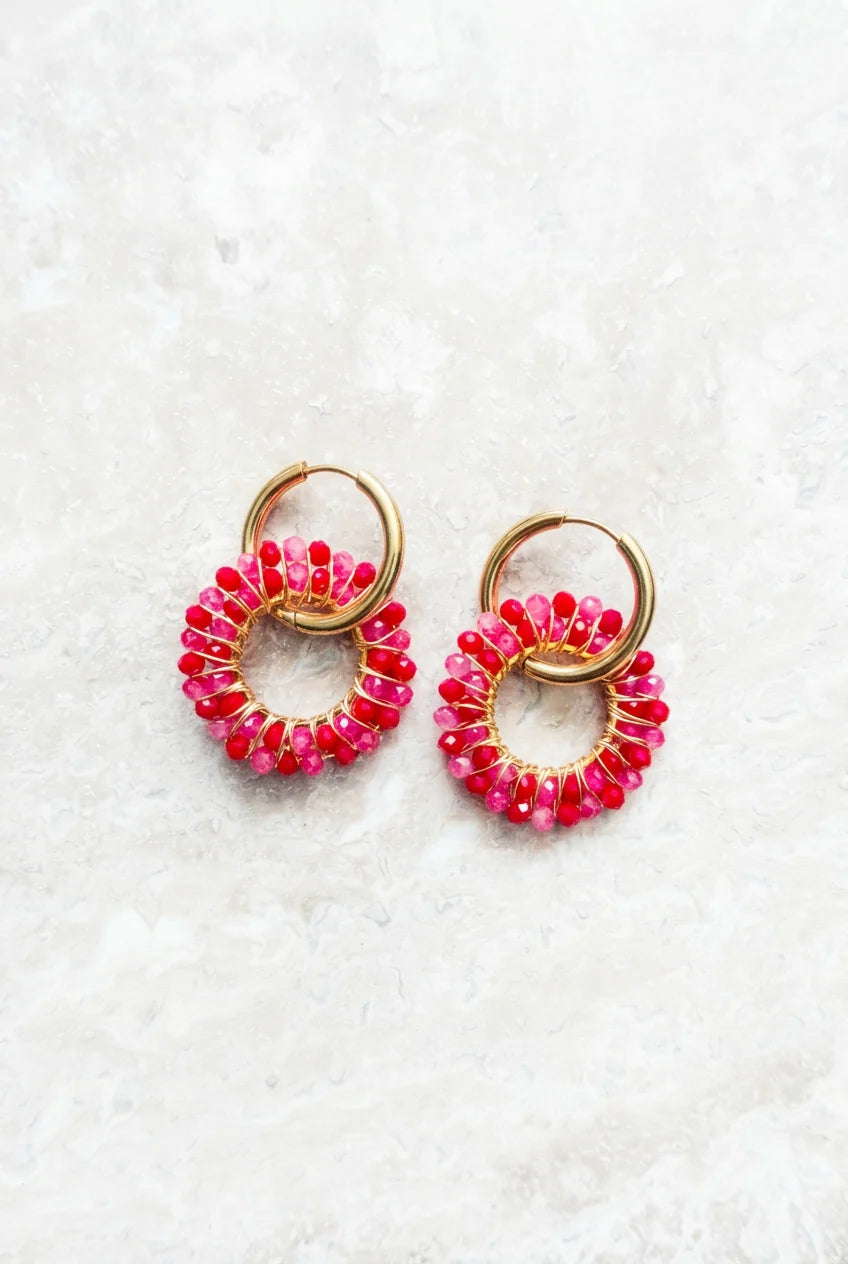 Bloom Circle – Earrings – Stainless Steel