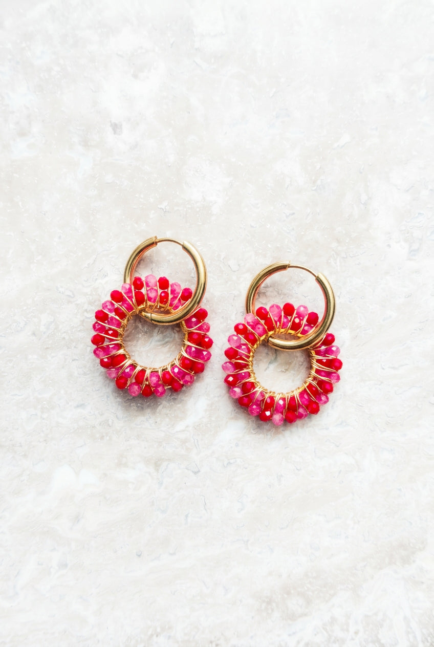 Bloom Circle – Earrings – Stainless Steel