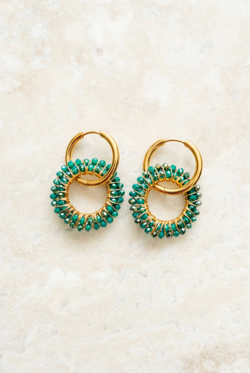 Bloom Circle – Earrings – Stainless Steel