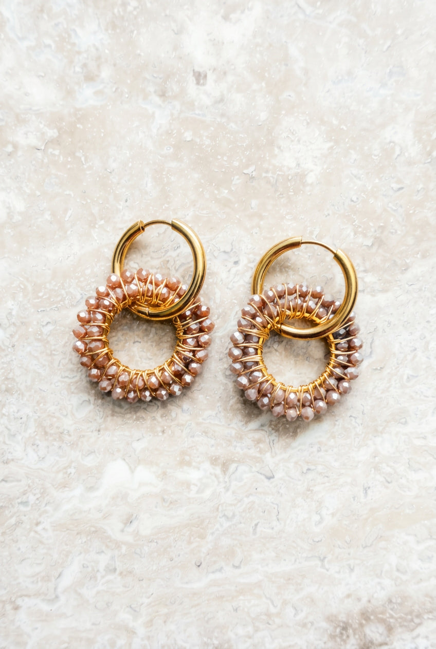 Bloom Circle – Earrings – Stainless Steel