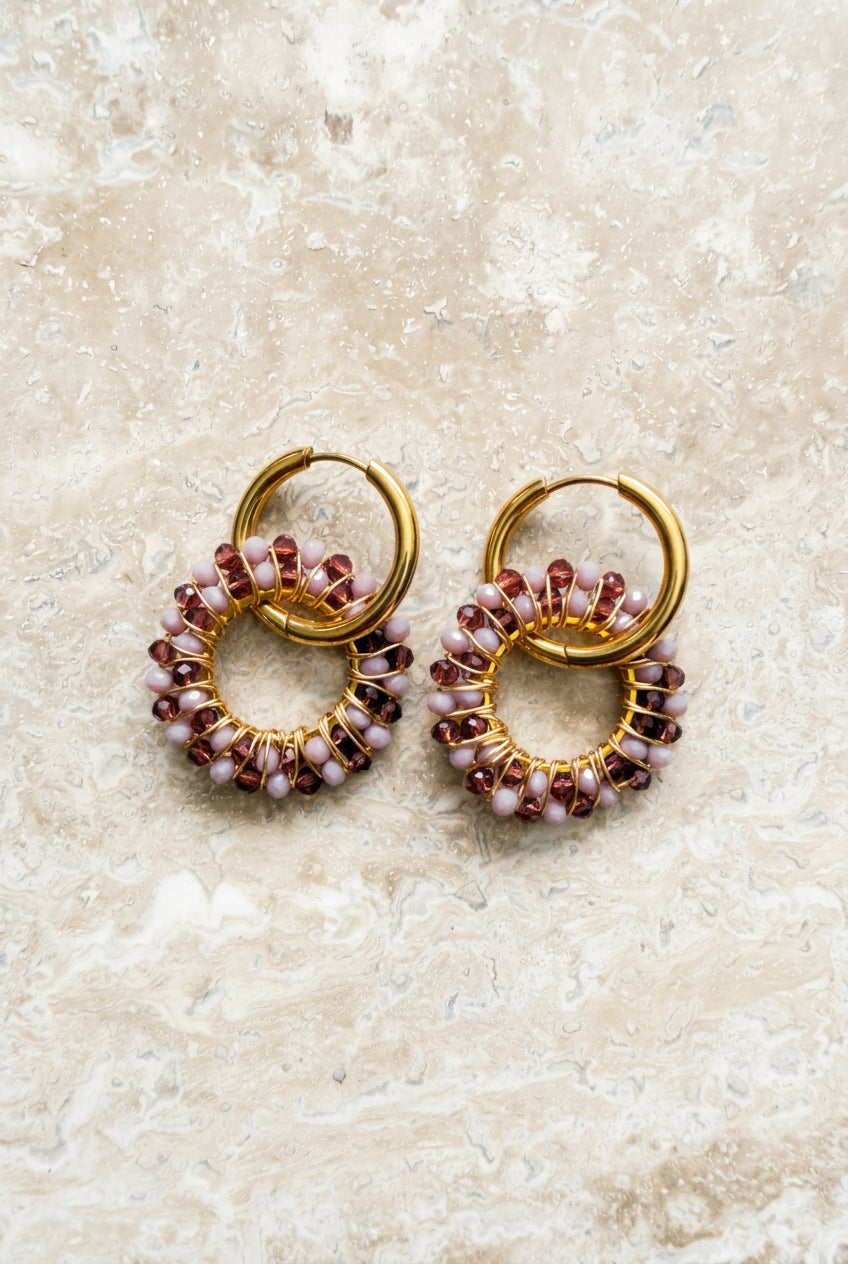 Bloom Circle – Earrings – Stainless Steel