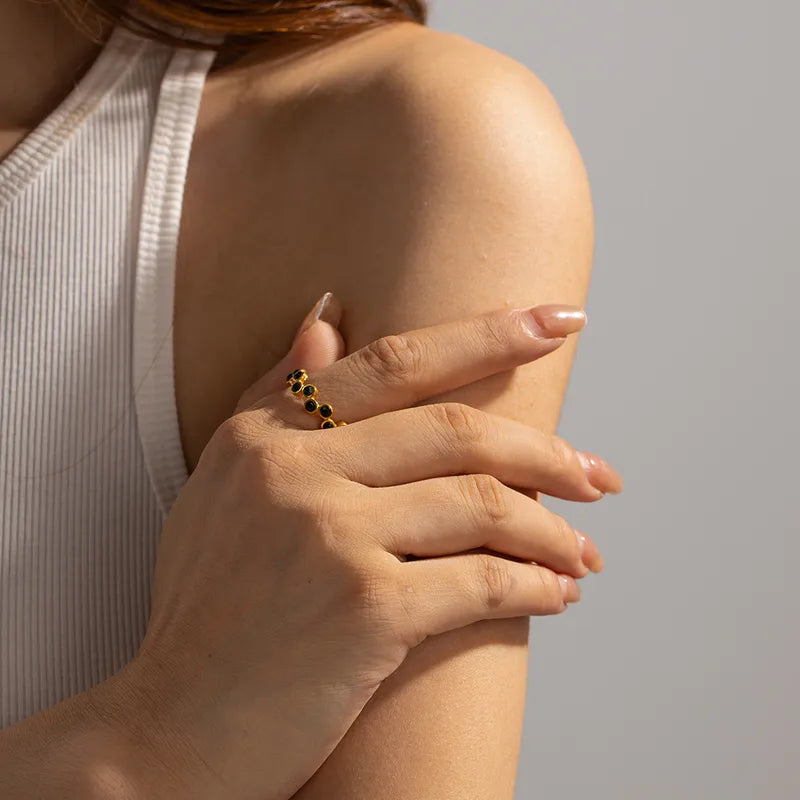 Dark Waves - Ring - Stainless Steel