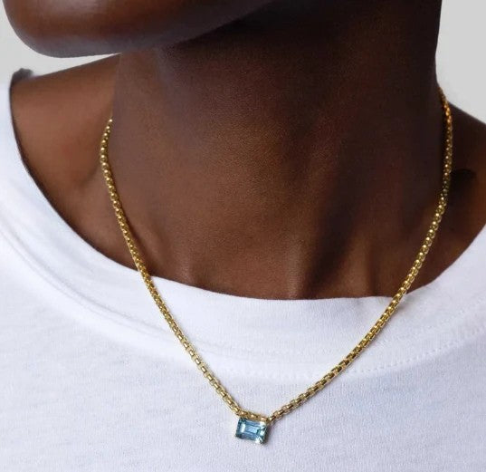 Elara - Geboortesteen Ketting – Stainless Steel