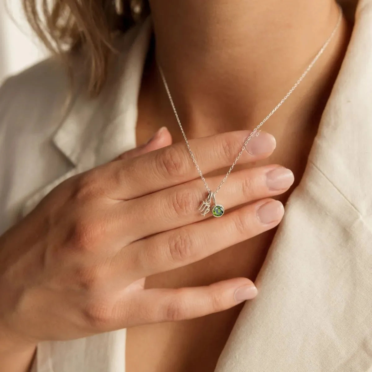Geboortesteen Ketting met Sterrenbeeld Hanger