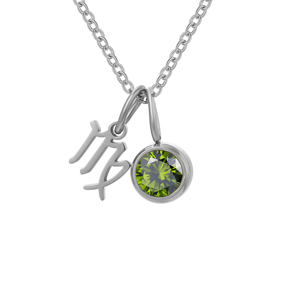 Geboortesteen Ketting met Sterrenbeeld Hanger