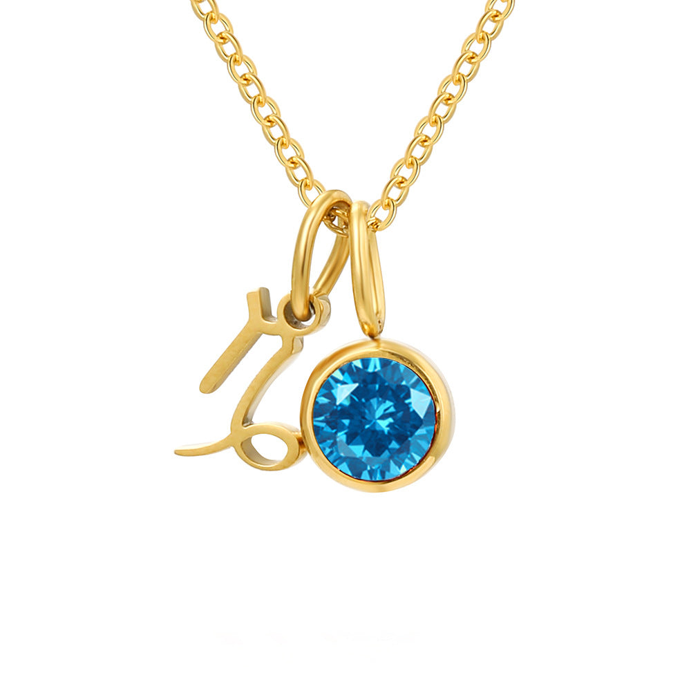 Geboortesteen Ketting met Sterrenbeeld Hanger