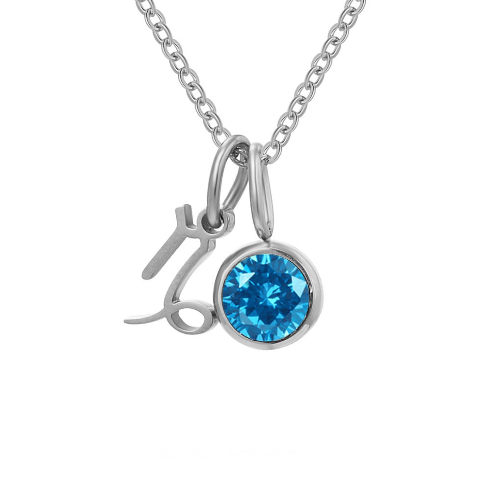 Geboortesteen Ketting met Sterrenbeeld Hanger
