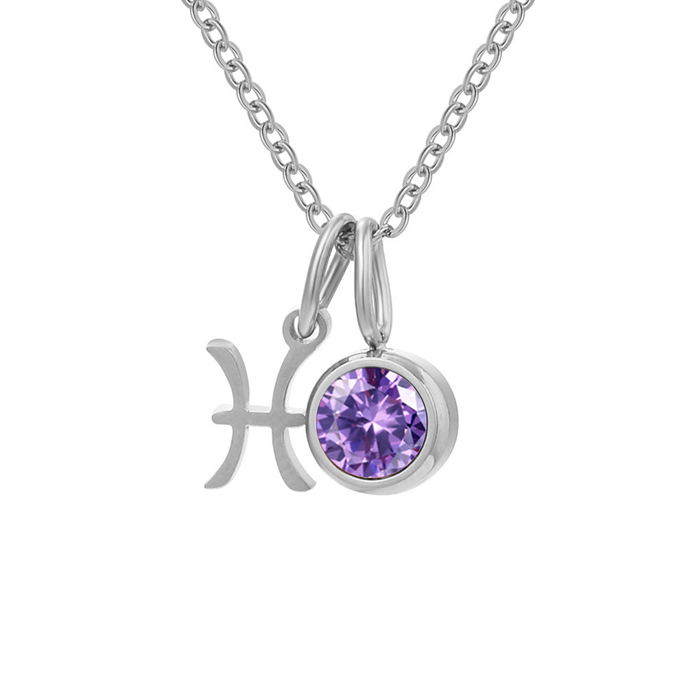 Geboortesteen Ketting met Sterrenbeeld Hanger