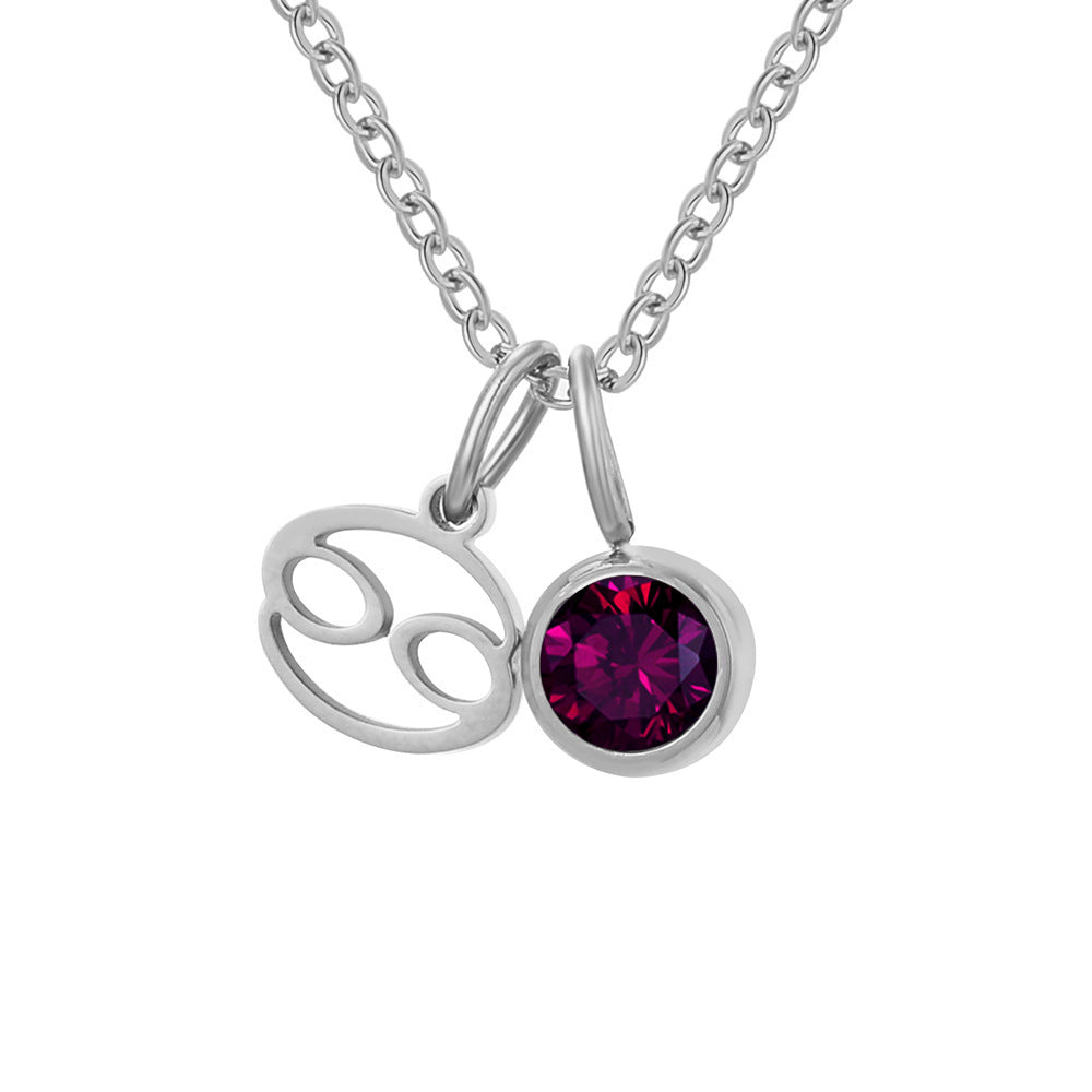 Geboortesteen Ketting met Sterrenbeeld Hanger