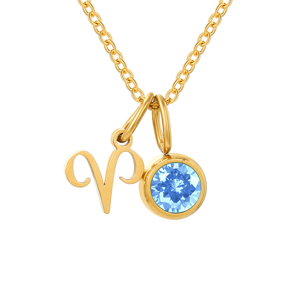 Geboortesteen Ketting met Sterrenbeeld Hanger