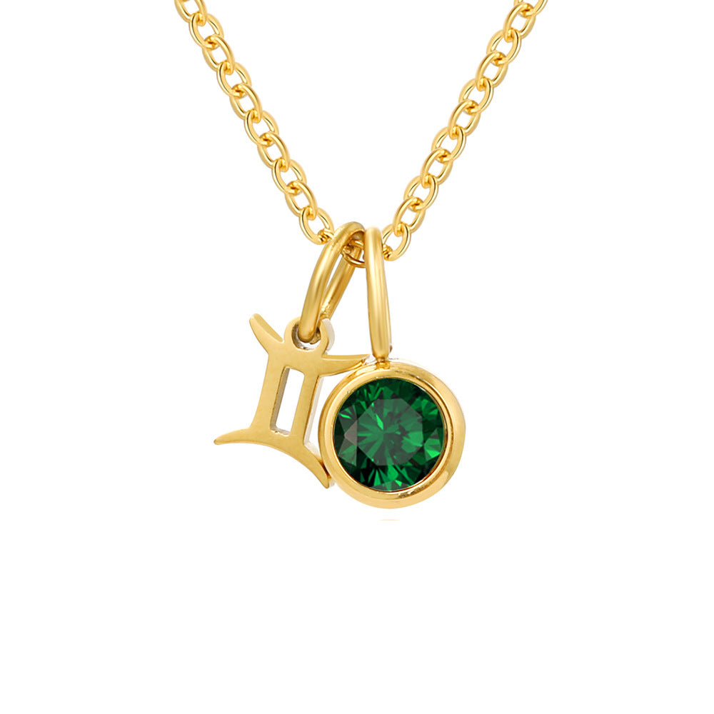 Geboortesteen Ketting met Sterrenbeeld Hanger