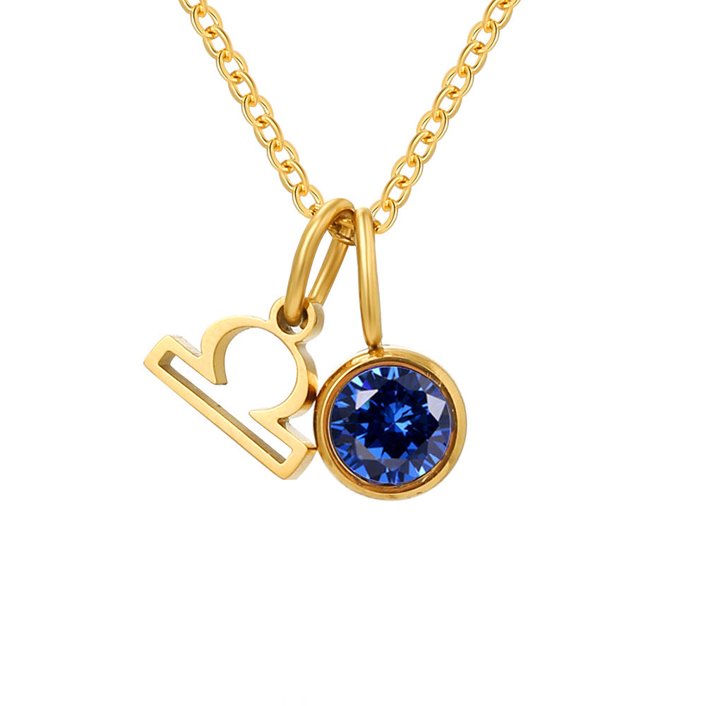 Geboortesteen Ketting met Sterrenbeeld Hanger