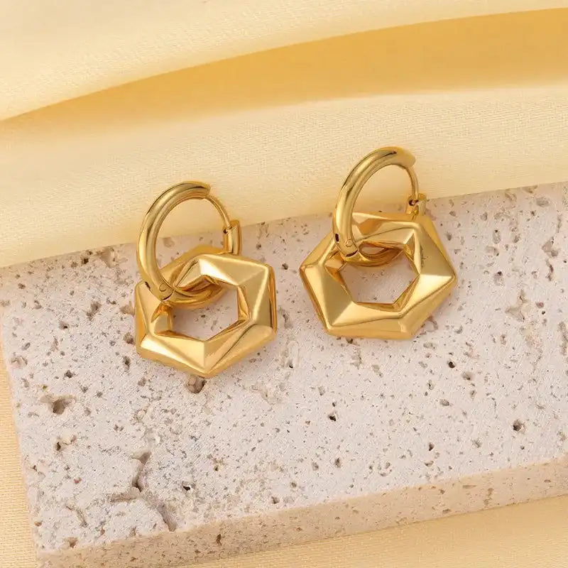 C-Shape Earrings - Stainless Steel