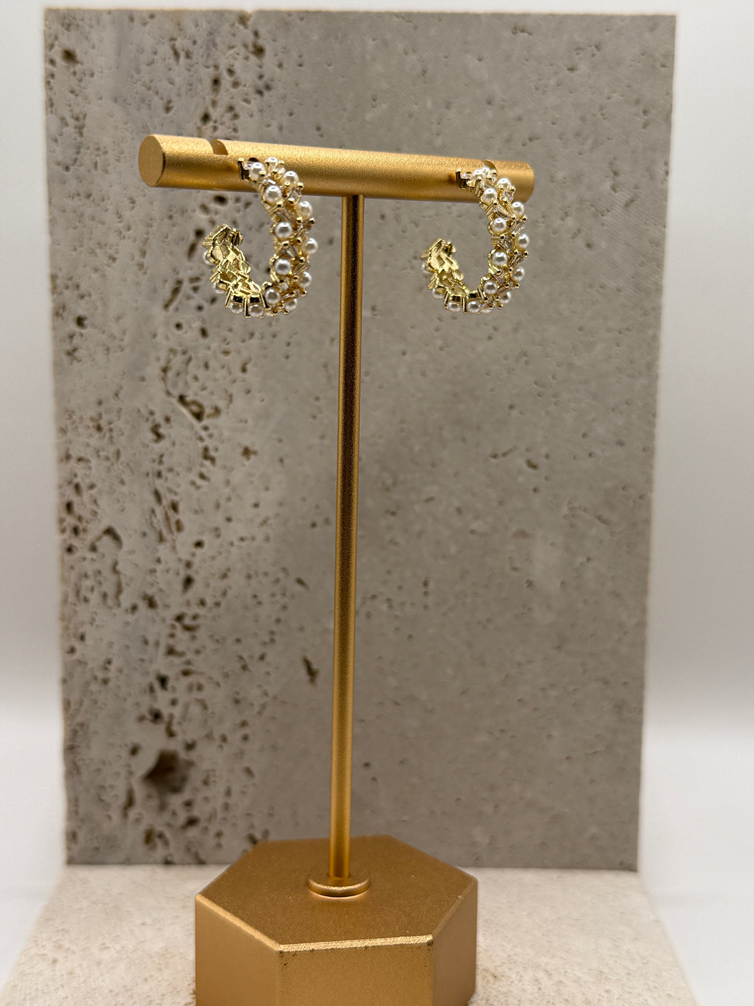 Pearl Cluster – Oorbellen – Stainless Steel