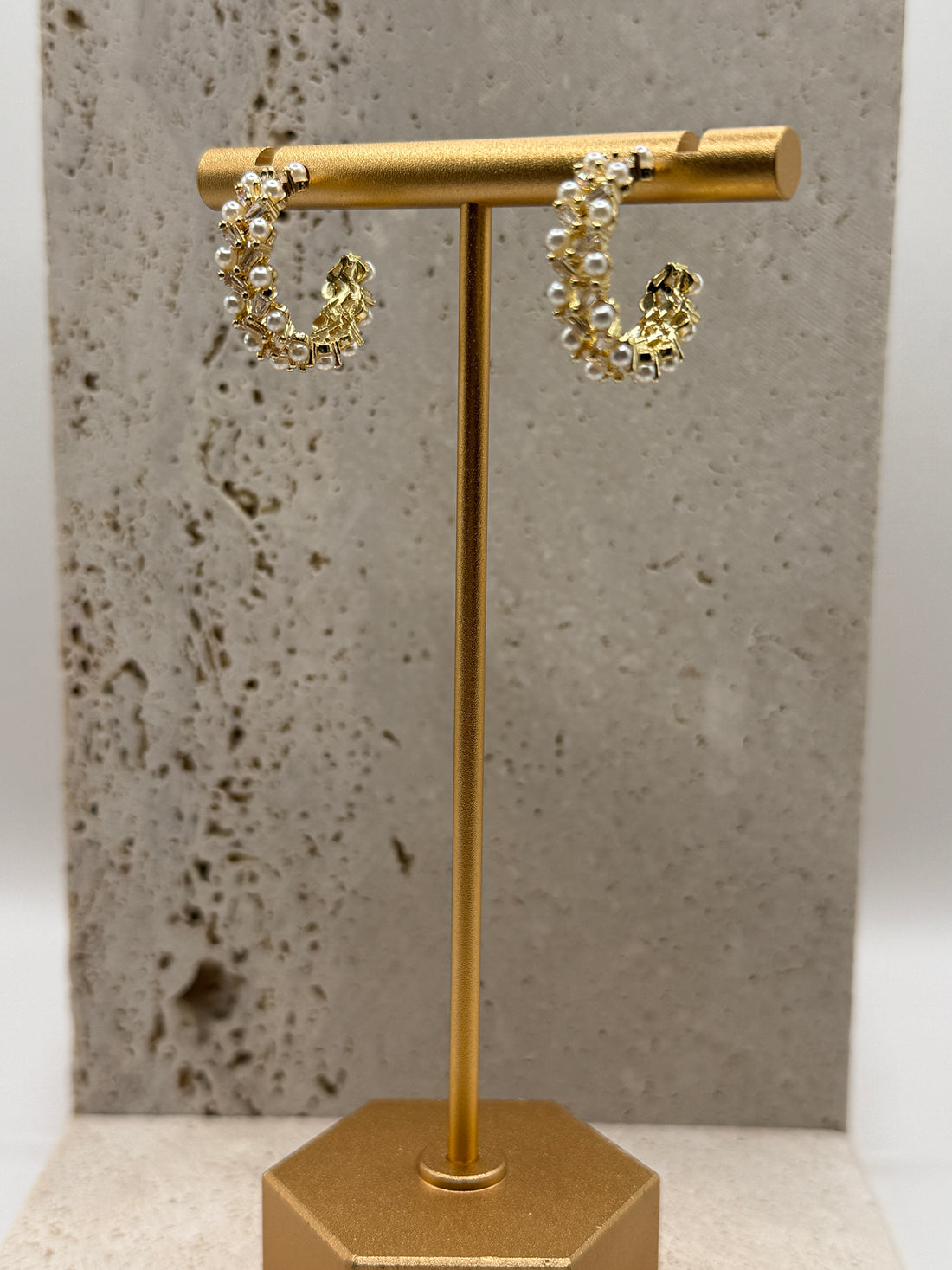 Pearl Cluster – Oorbellen – Stainless Steel