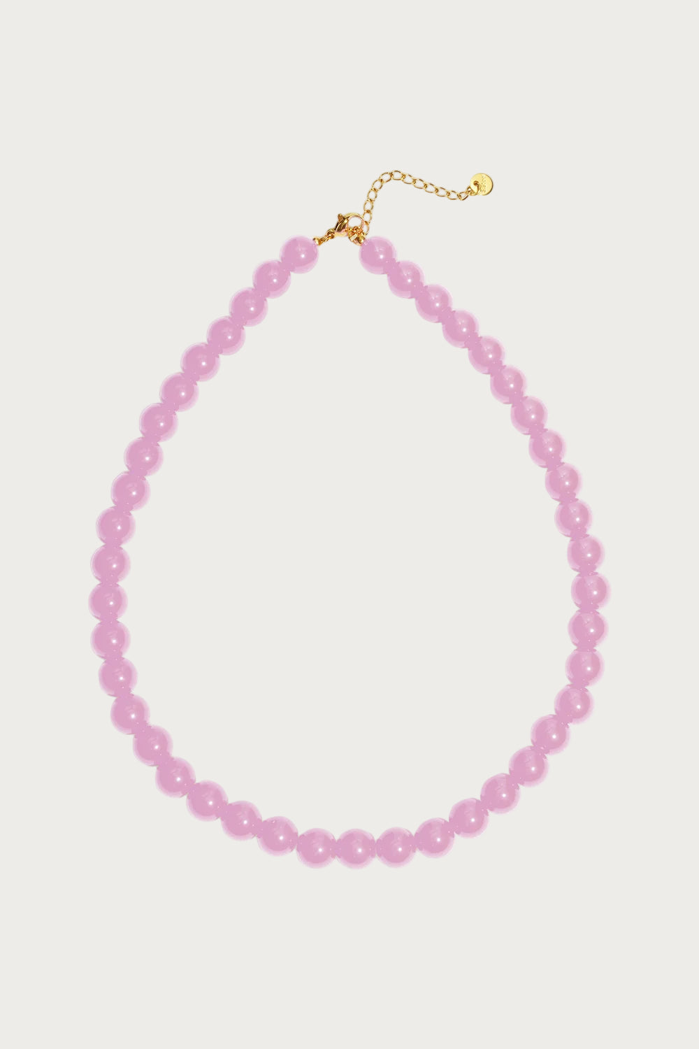 Roze Mira ketting van stainless steel met ronde kralen van Jewellery by Mae