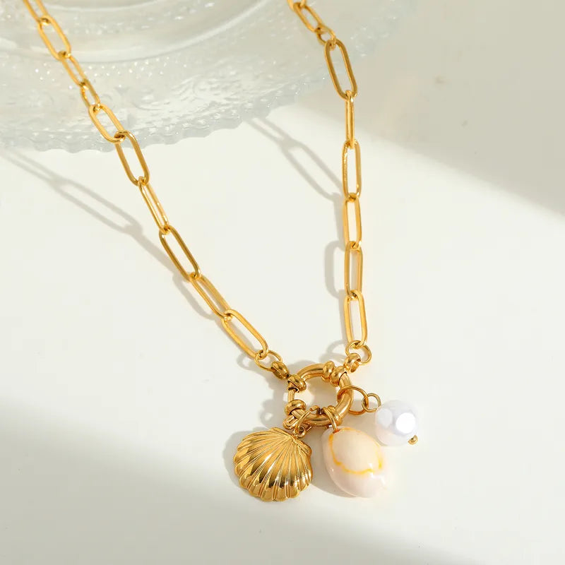 Pearl Shell - Ketting - Stainless Steel
