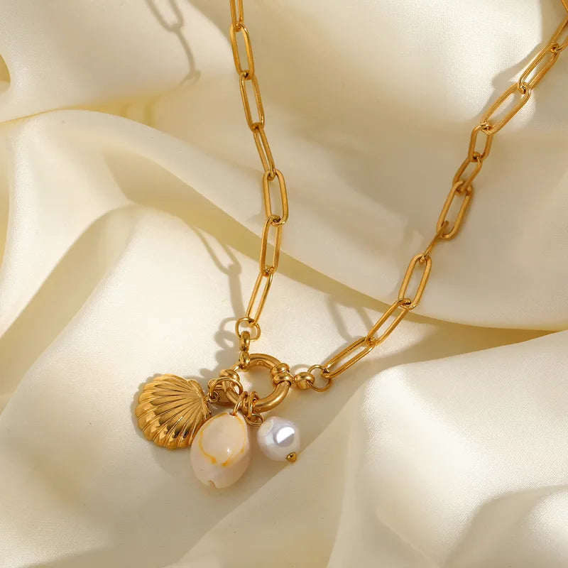 Pearl Shell - Ketting - Stainless Steel