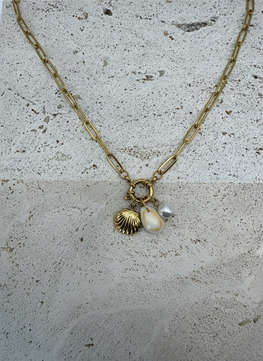 Pearl Shell – Ketting – Stainless Steel