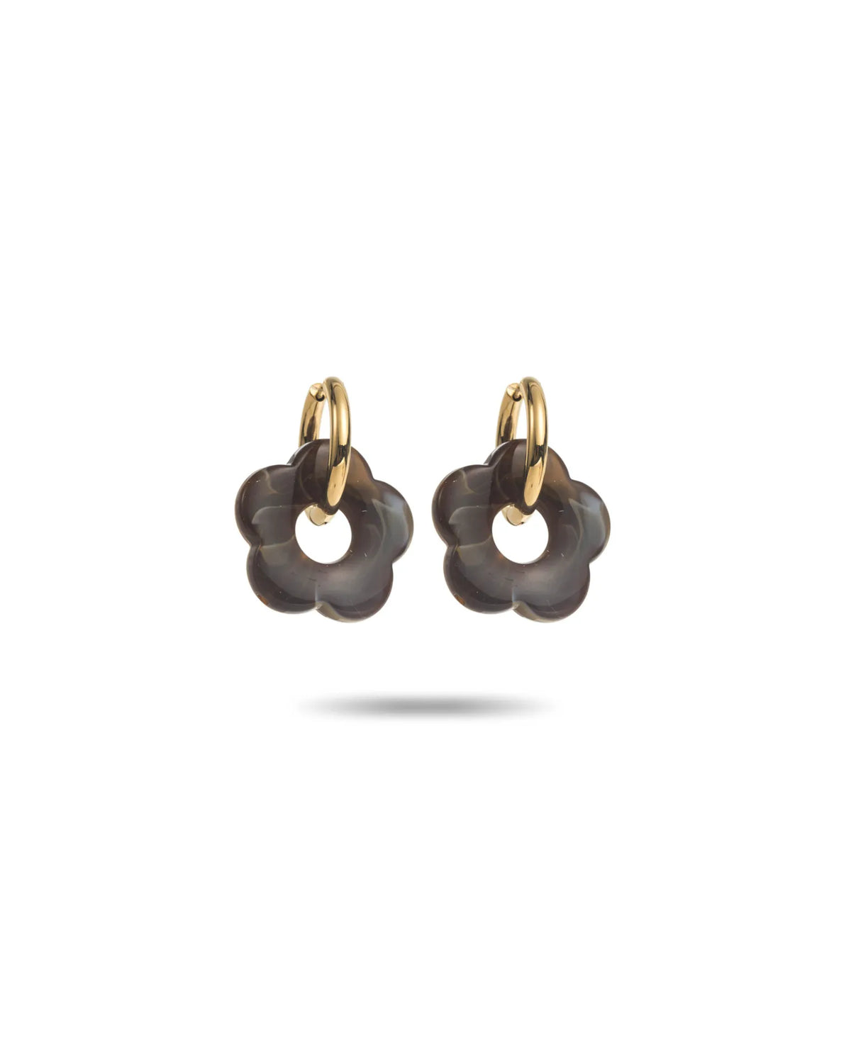 Rosy - Earrings - Brown
