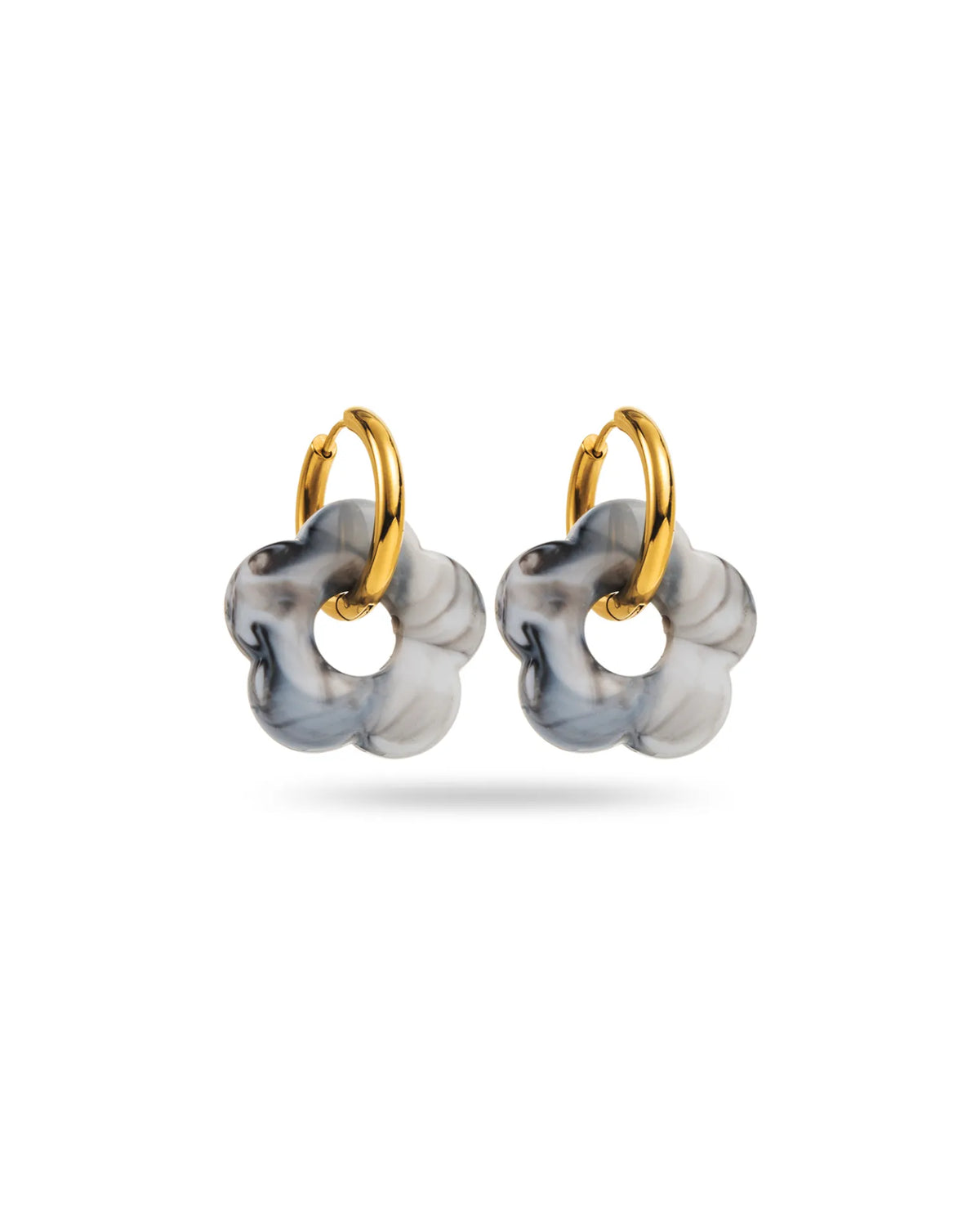 Rosy - Oorbellen - Grey/White