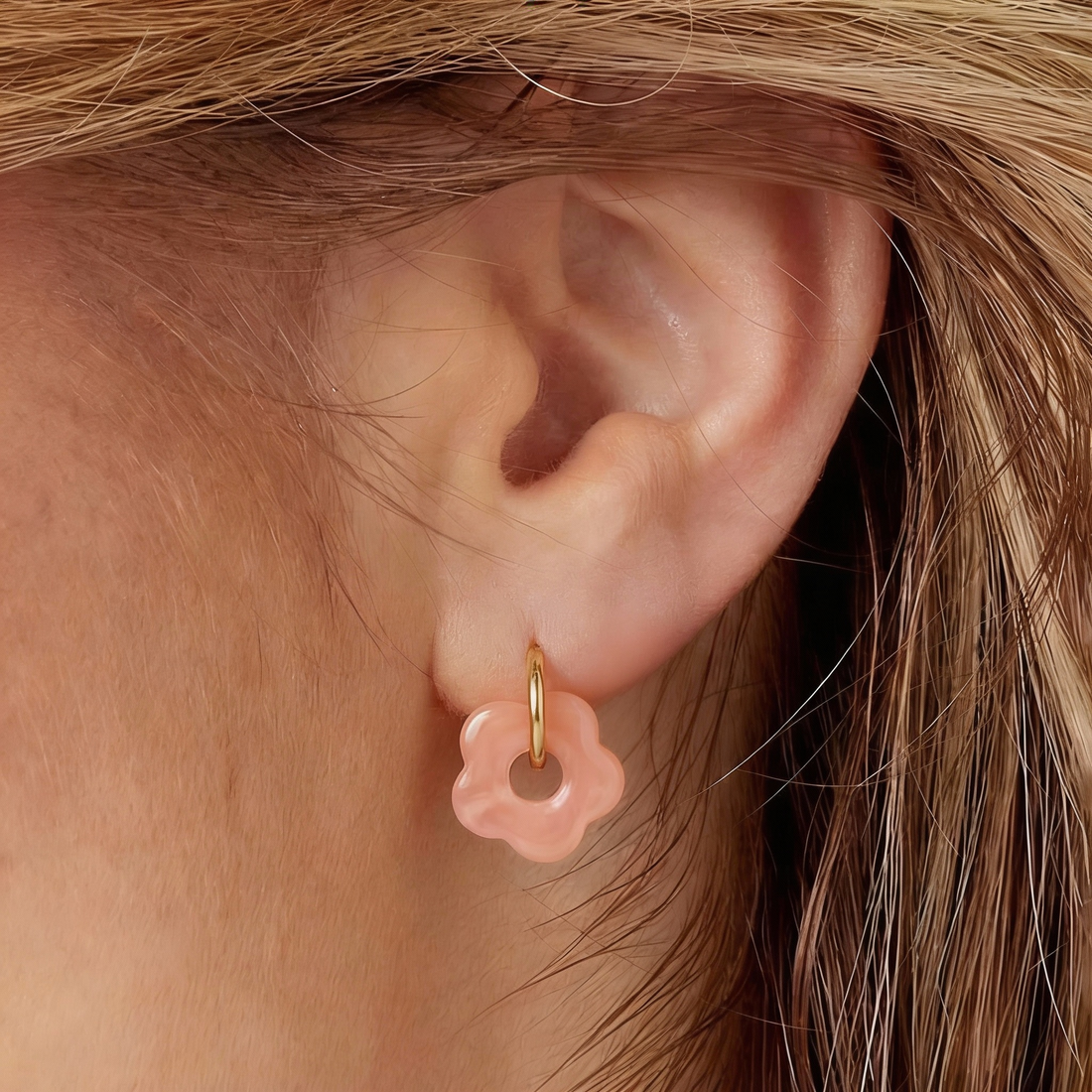 Rosy - Earrings - Orange