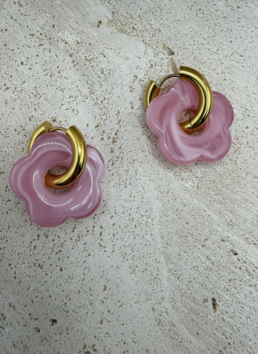 Rosy - Oorbellen - Pink