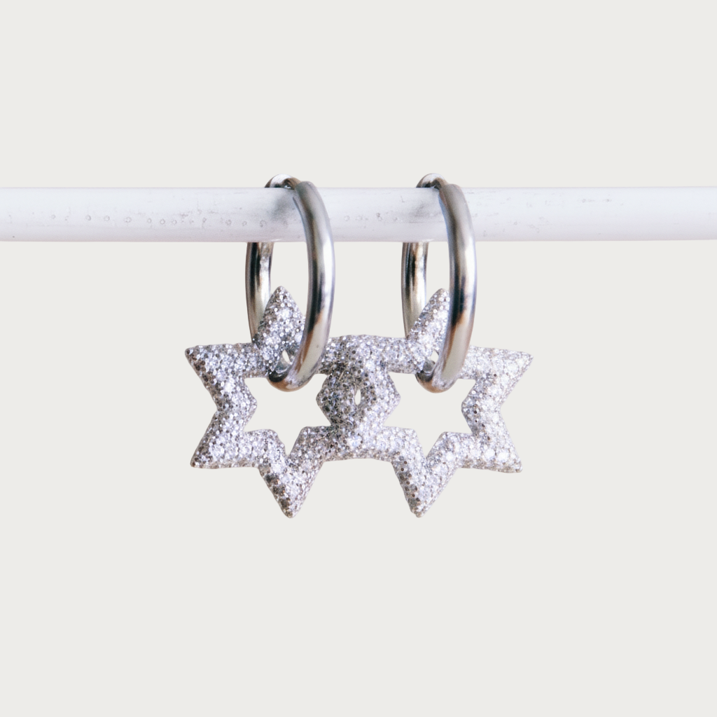 Sparkle - Oorbellen - Silver - Stainless Steel