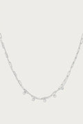 Sparkling Chain ketting in zilver van stainless steel met fijne schakels en subtiele sparkle details. Ideaal voor dagelijks gebruik of layering.