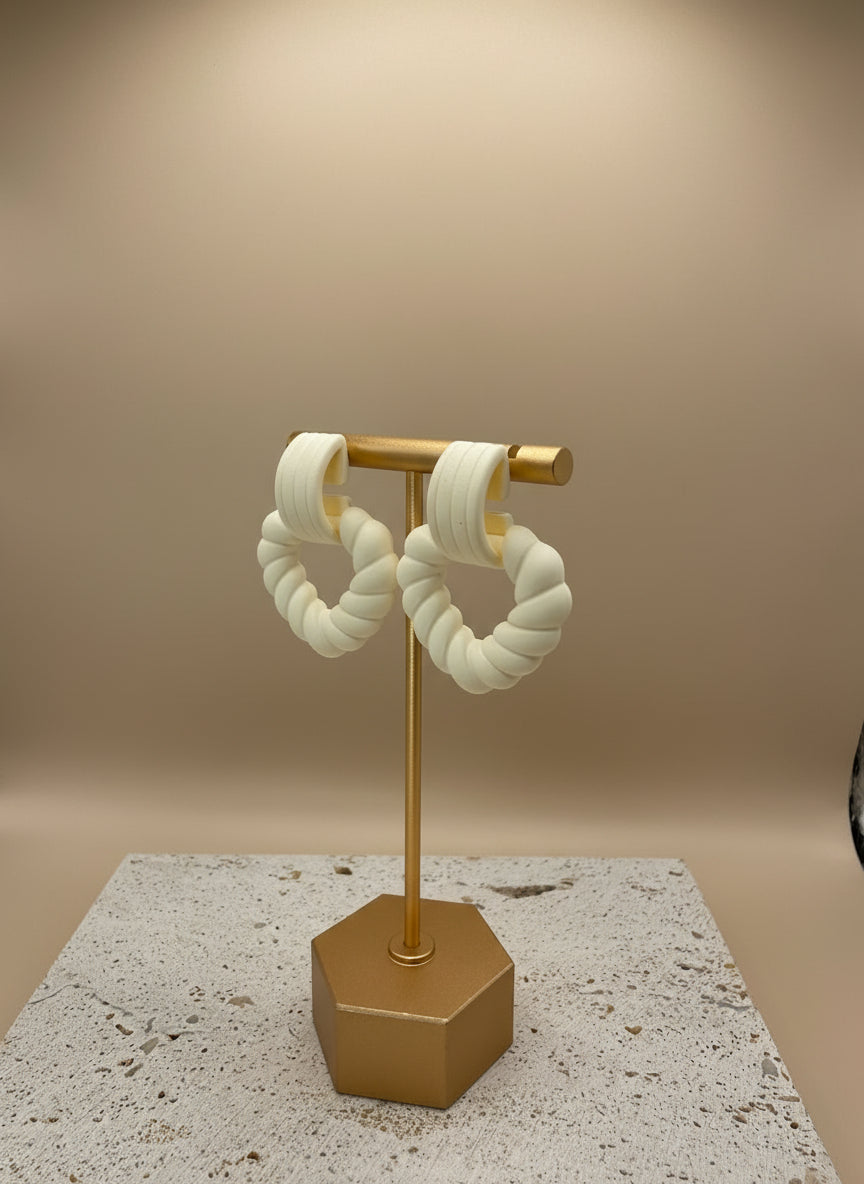 C-Shape Earrings - Stainless Steel