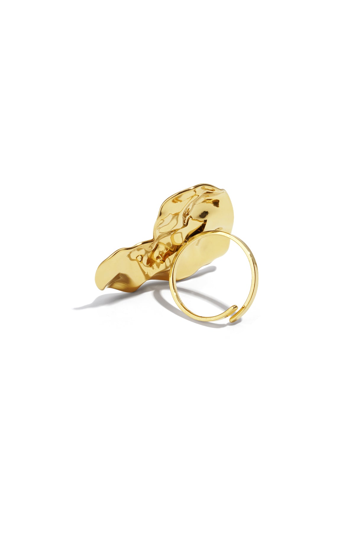 Grote hartvormige statement textuur ring