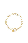 Armband met frontsluiting en hartvormige schakels