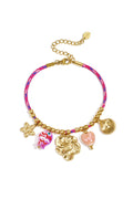Armbanden met touwbedeltjes, bloemen, casual, dagelijkse, romantische serie, damessieraden