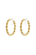 Luxe hoop clip oorbellen