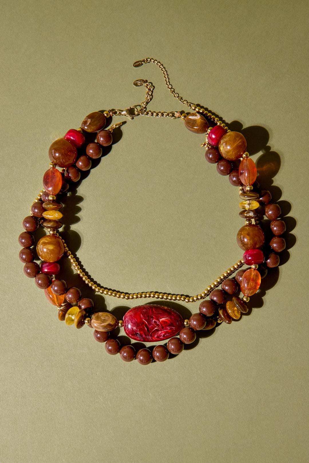 Acryl kralenkettingen met onregelmatige vorm, casual, alledaagse, eenvoudige serie, dames sieraden