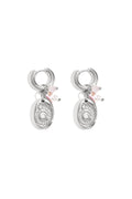 Oorbellen met kralen en schelp charm