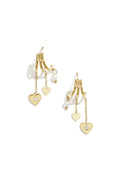 Luxurious Heart-Shaped Zircon Drop Earrings for Women