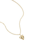Ketting met hangend hart met parels