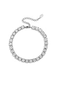 Roestvrijstalen kralenarmbanden, rechthoekig, eenvoudig, geschikt voor dagelijks gebruik, Simple Series, damessieraden