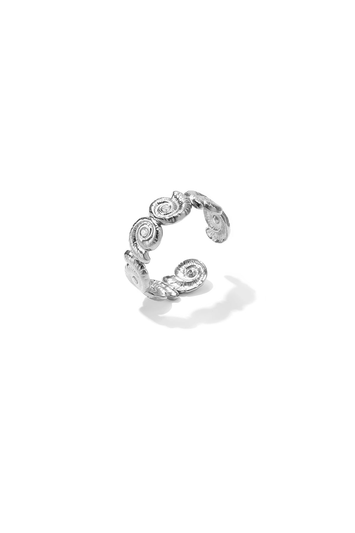 Minimalistische ringen van roestvrij staal met een onregelmatige vorm, eenvoudige, alledaagse serie, damessieraden