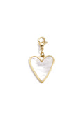 Sieraden bedel parelmoet hart DIY